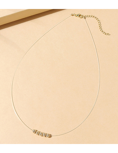 Fashion Golden-2 Fish Line Geometric Necklace