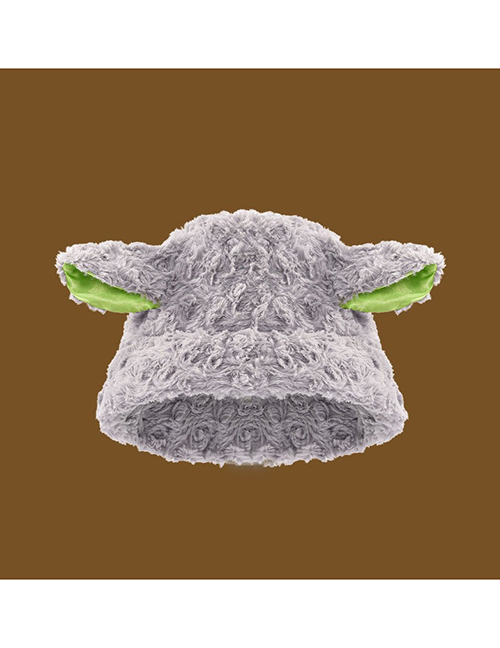 Fashion Grey Plush Lamb Bucket Hat