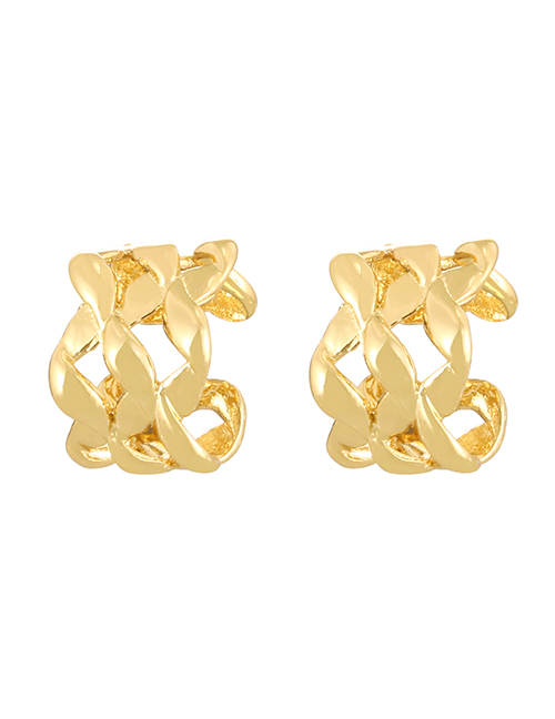 Fashion Golden 2 Copper Hollow Geometric Ear Cuffs