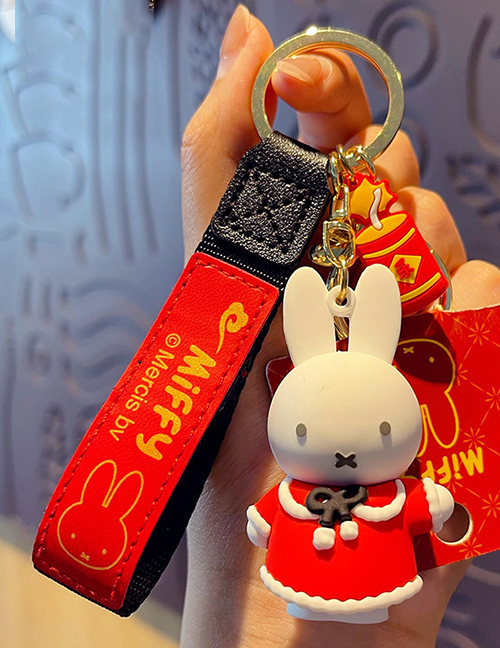 Fashion Genuine Miffy Year Of The Rabbit Blessing Pendant - Joy Metal Cartoon Keychain