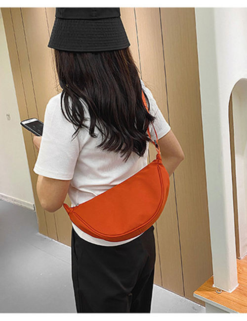 Fashion Orange Nylon Large Capacity Messenger Bag