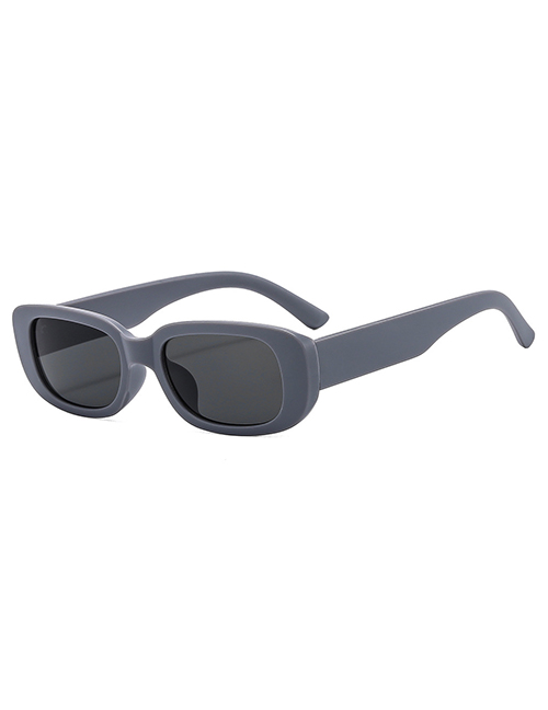 Fashion C1- Gray Frame Gray Piece Pc Frosted Small Frame Square Sunglasses
