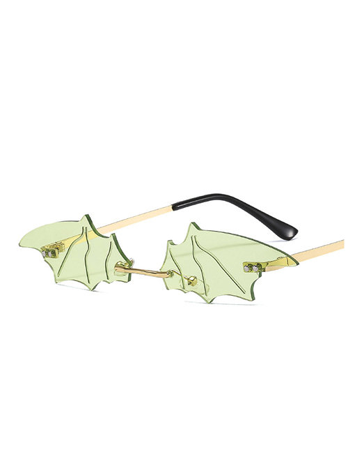 Fashion C7-gold Frame Green Film Pc Bat Sunglasses