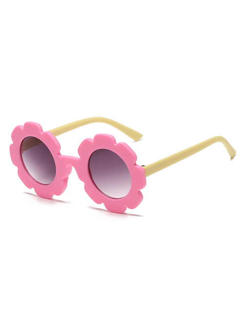 Fashion Powder Frame Yellow Legs Double Gray Film () Pc Sunflower Round Frame Sunglasses
