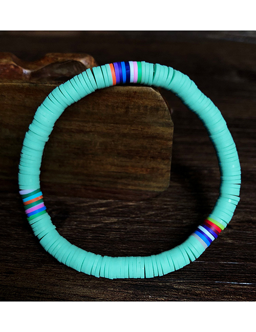 Fashion Y08 Blue Multicolored Clay Beaded Bracelet