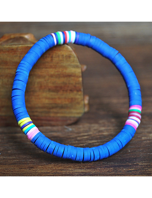 Fashion Y10 Royal Blue Multicolored Clay Beaded Bracelet