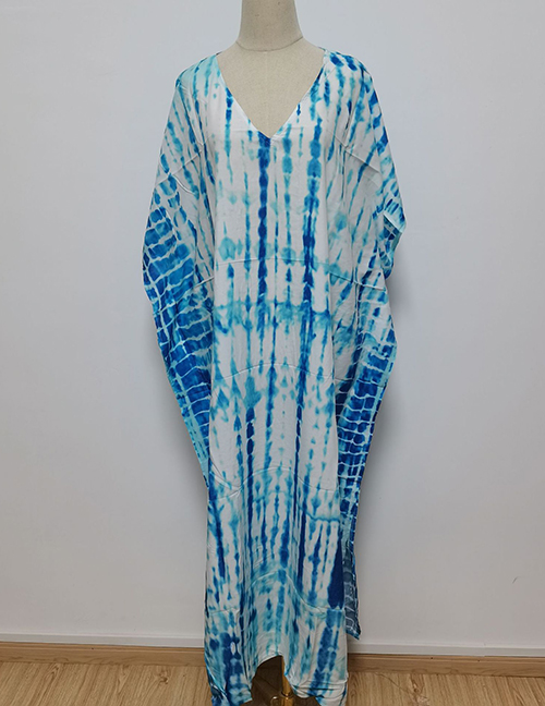 Fashion 5# Polyester Printed Beach Dress