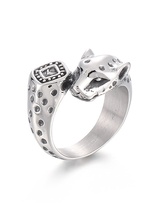 Fashion Ring 10 Yards Kr105229-kjx Titanium Geometric Leopard Split Ring