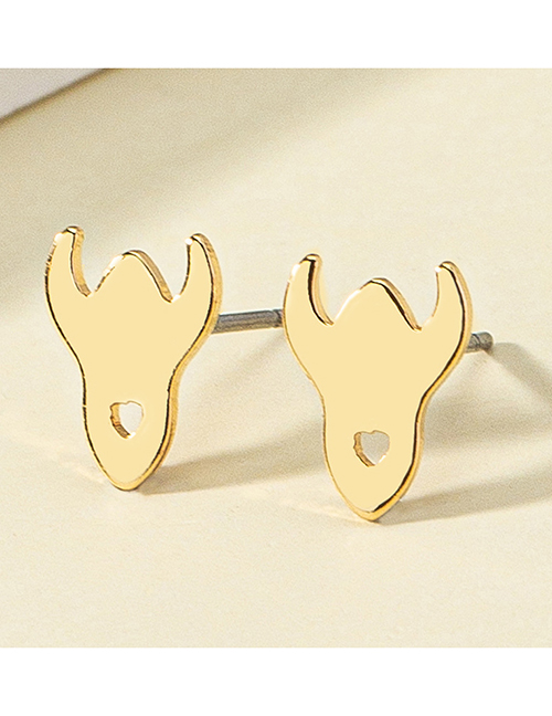 Fashion Gold Alloy Monster Earrings