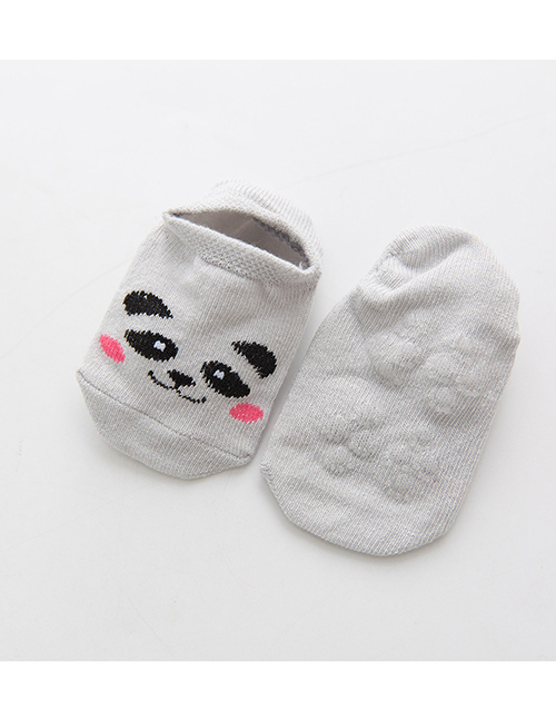 Fashion Gray Panda Cotton Cartoon Floor Socks