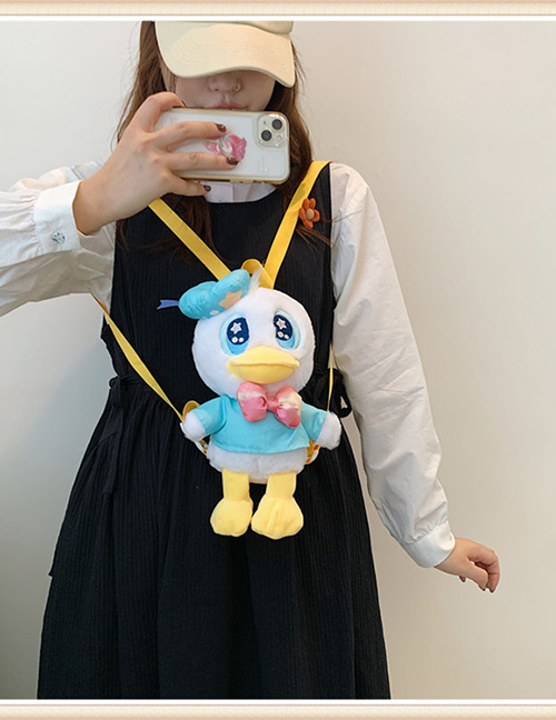 Fashion Men's Donald Duck Plush Cartoon Backpack