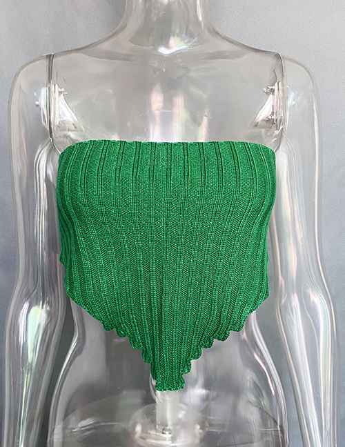 Fashion Green Polyester Knitted Irregular Suspenders