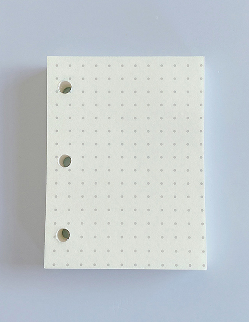 Fashion A8 Dot Matrix Book (80 Sheets) 3-hole Loose-leaf Pvc Transparent Shell Pocket Book