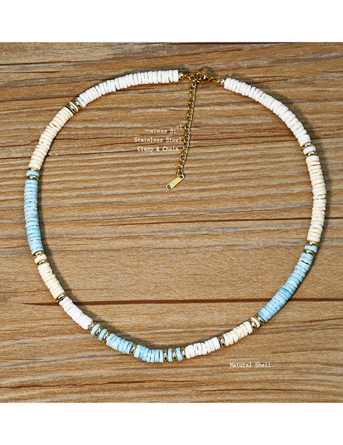 Fashion White Mother-of-pearl Beaded Necklace White Mother-of-pearl Beaded Necklace