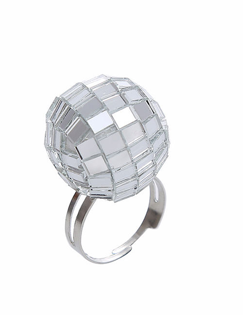 Fashion Ring Mirror Ball Ring