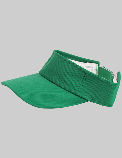 Fashion Green Polyester Hollow Top Sun Hat