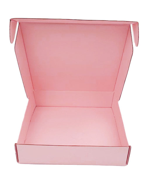 Fashion Pink Box Alloy Geometric Square Packing Box