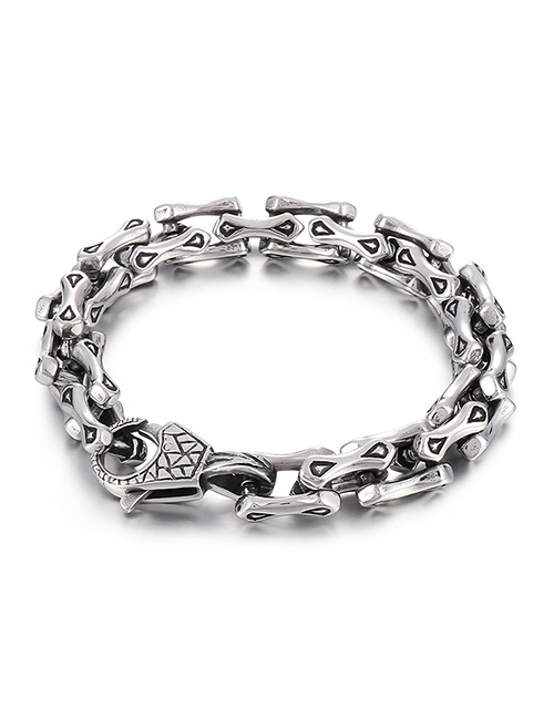 Fashion Silver Stainless Steel Bicycle Chain Bracelet
