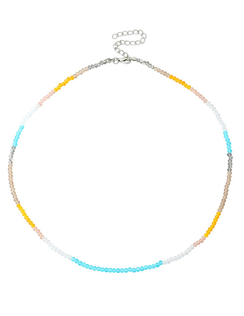 Fashion Necklace Color Bead Sideline Necklace