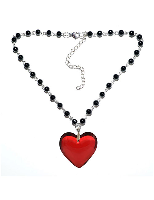 Fashion 5# Metal Love Round Ball Chain Necklace