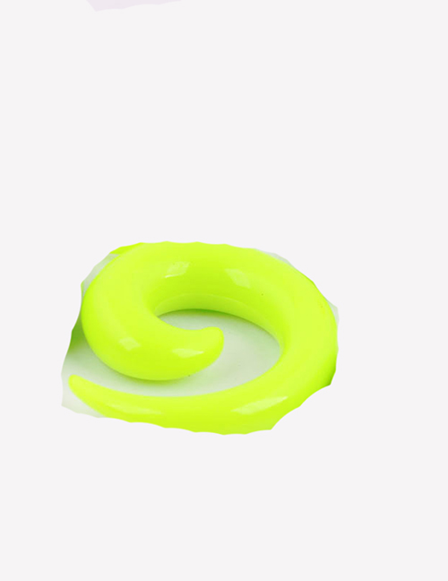 Fashion Green 10mm Acrylic Snail Stepping Ear Earrier