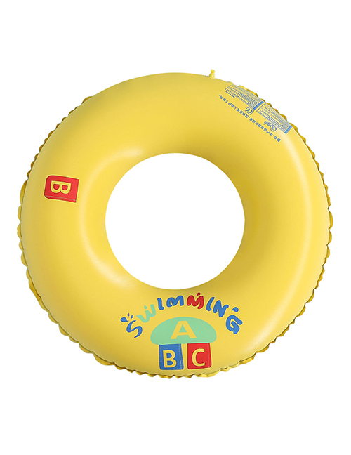 Fashion Thickened Abc90#bring Handle (suitable For Adults) Pvc Geometric Cartoon Inflatable Swimming Ring