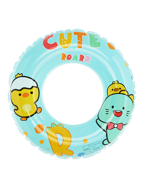Fashion Chicken Cub Swimming Ring 80#(205g) Suitable For Young People Pvc Cartoon Printed Swimming Ring