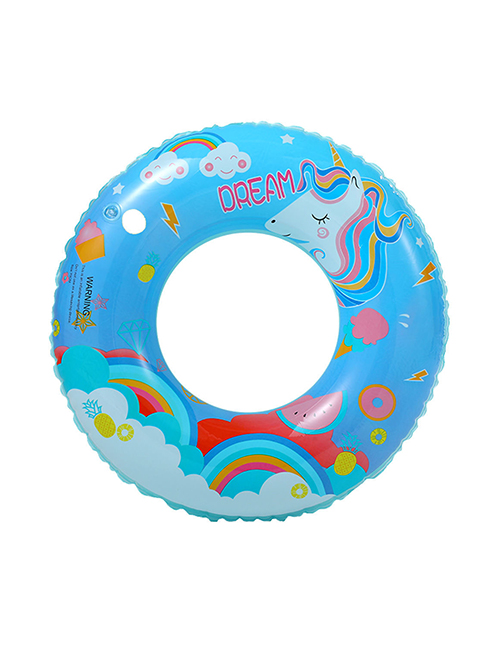 Fashion Unicorn Swimming Ring 80#(205g) Suitable For Young People Pvc Cartoon Printed Swimming Ring