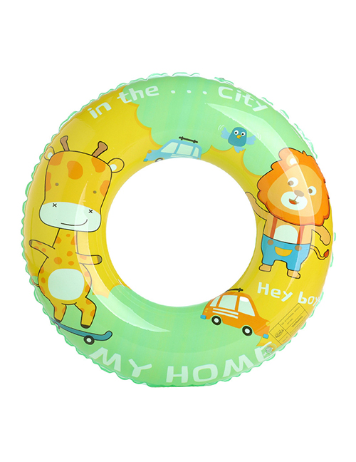 Fashion Animal Paradise Swimming Circle 50#(75g) Is Suitable For 2 Years Old Pvc Cartoon Printed Swimming Ring