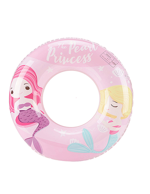Fashion Mermaid Swimming Ring 60#(110g) Suitable For 2-4 Years Old Pvc Cartoon Printed Swimming Ring