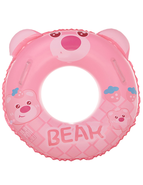 Fashion Snake Pink Bears 60#suitable 2-4 Years Old Pvc Cartoon Printed Swimming Ring