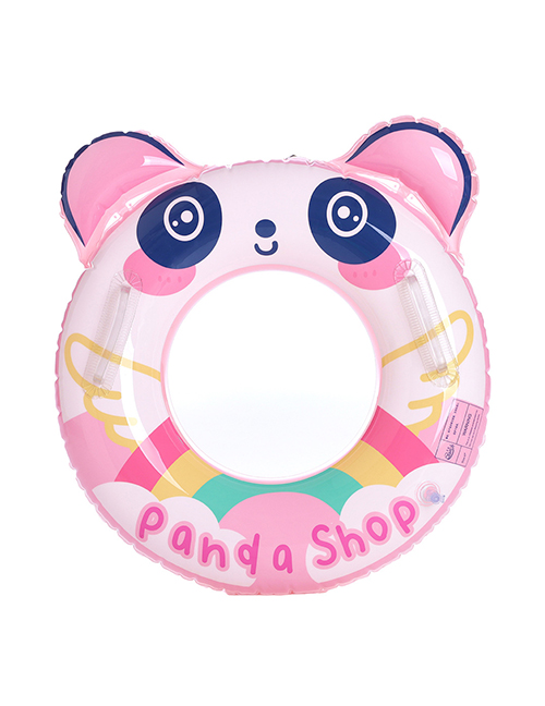 Fashion Stereplane Pink Panda 60#suitable 2-4 Years Old Pvc Cartoon Printed Swimming Ring