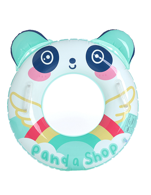 Fashion S Three-dimensional Green Panda 70#suitable For 5-9 Years Old (cm) Pvc Cartoon Printed Swimming Ring