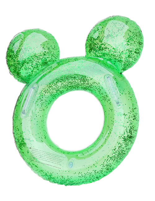 Fashion Stereo Sequins Green Qiqi 60#suitable 2-4 Years Old Pvc Cartoon Printed Swimming Ring