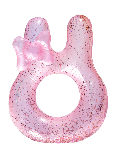 Fashion Stereo Rabbit Ear 70#suitable For 5-9 Years Old (cm) Pvc Cartoon Printed Swimming Ring