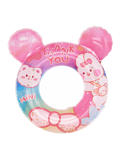 Fashion 60#strawberry Rabbit Swimming Ring (175g) Pvc Cartoon Children's Inflatable Swimming Ring