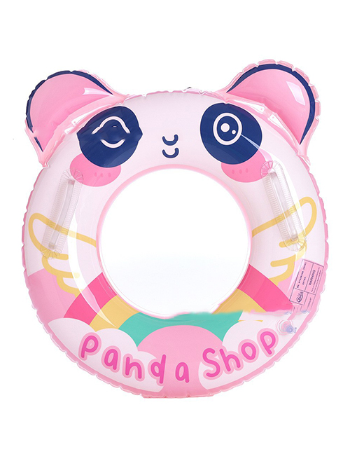 Fashion 60#pink Panda Swimming Ring (155g) Pvc Cartoon Children's Inflatable Swimming Ring