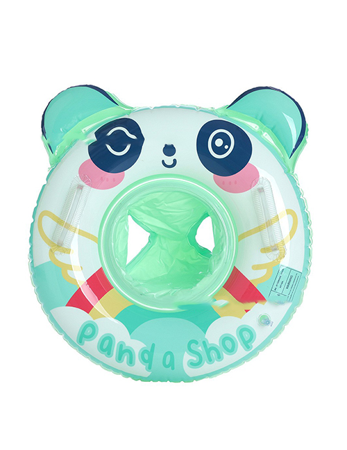 Fashion 60#green Panda Pants Pocket Circle (155g) Pvc Cartoon Children's Inflatable Swimming Ring