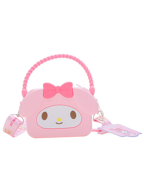 Fashion Pink Silicone Cartoon Messenger Bag