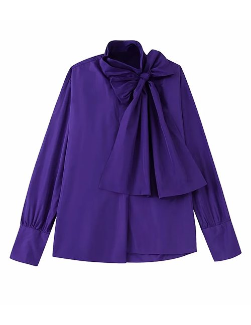 Fashion Purple Butterfly Decorative Shirt