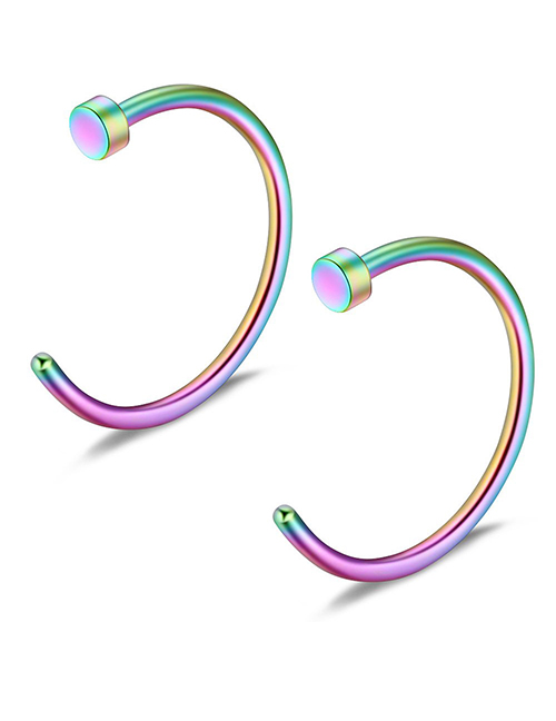 Fashion D Color Stainless Steel Puncture C -nasal Ring