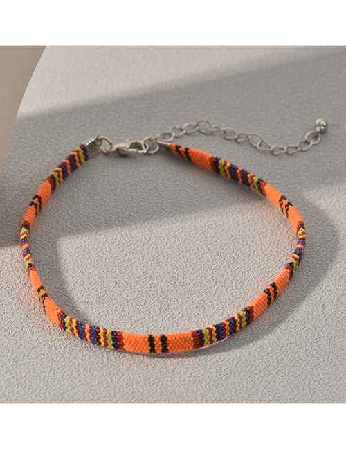 Fashion 2# Multicolor Wool Braided Anklet