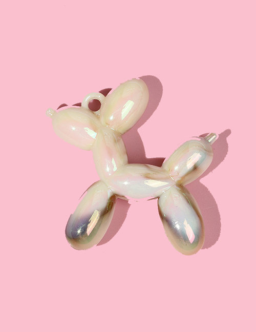 Fashion Milky Acrylic Balloon Dog Ornament Accessories