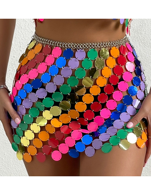 Fashion Colorful Skirt Colorful Sequin Skirt