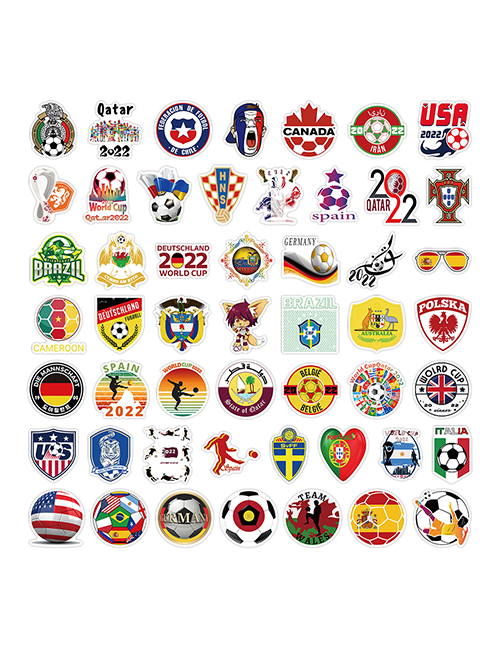 Fashion 50 Pieces Of B Starting From 2 Packs 100 Football Doodle Stickers