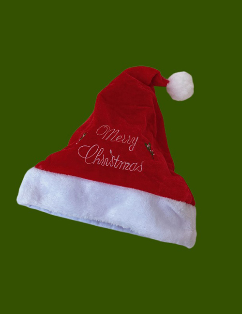 Fashion Embroidered Letters Cotton Letter Embroidered Santa Hat