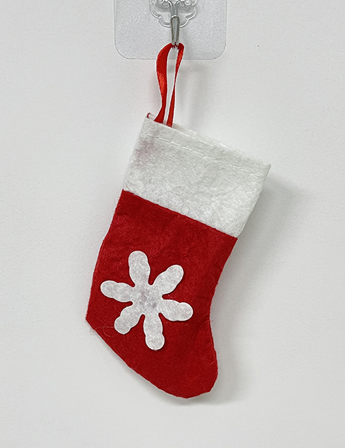 Fashion Christmas Socks Nonwoven Snowflake Christmas Socks