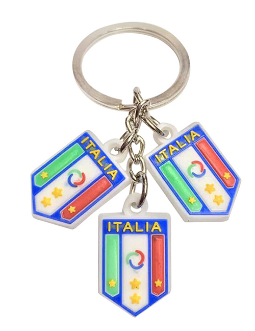 Fashion Italy Fans Pvc Team Logo Keychain