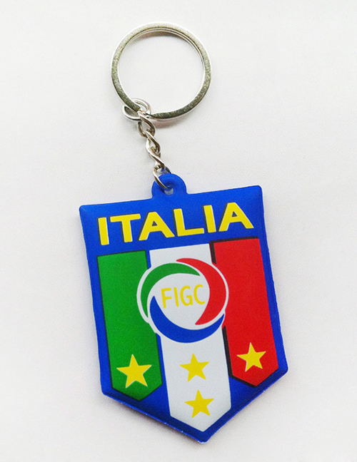 Fashion Italy Cotton-filled Football Team Logo Keychain