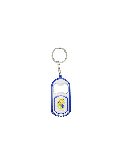 Fashion Real Madrid Plastic Football Team Logo Printing Bottle Opener Keychain